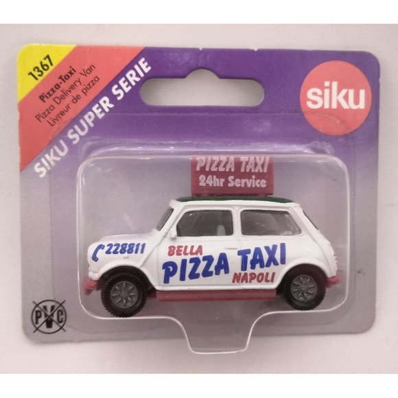 SIKU Other - SIKU Super Serie Bella Pizza Taxi Napoli‎ - 1367  Mini Cooper Delivery